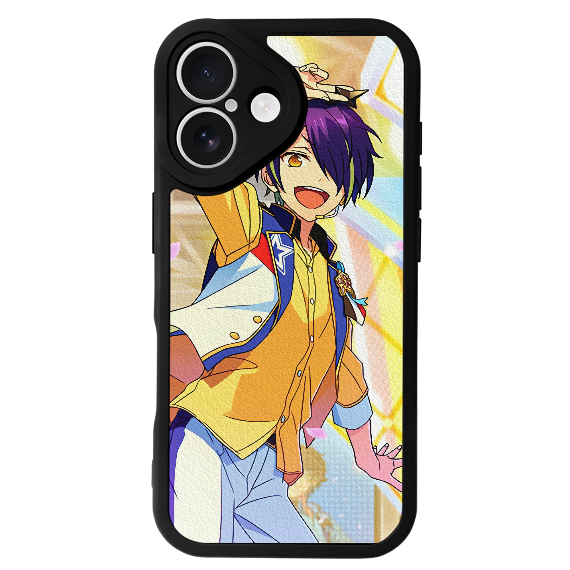（画像用） あんさんぶるスターズ! Ensemble Stars 【iPhone 16シリーズ対応】シリコンスマホケース（レザー調） 材質：シリコン